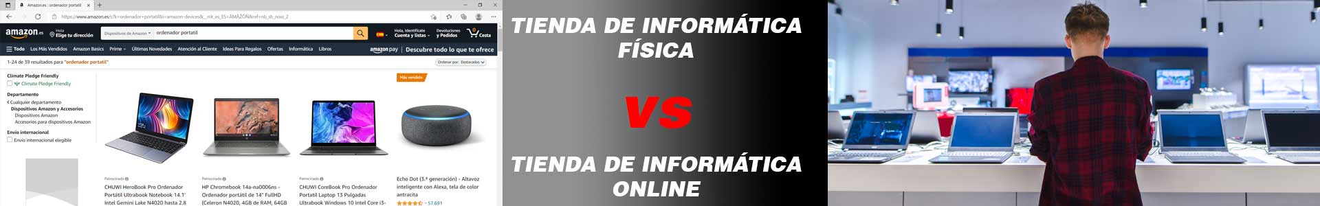 Tienda de informática tradicional Vs Tienda de informatica online